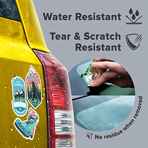 Matte Vinyl Stickier Paper for Inkjet Printers - 20 Sheets