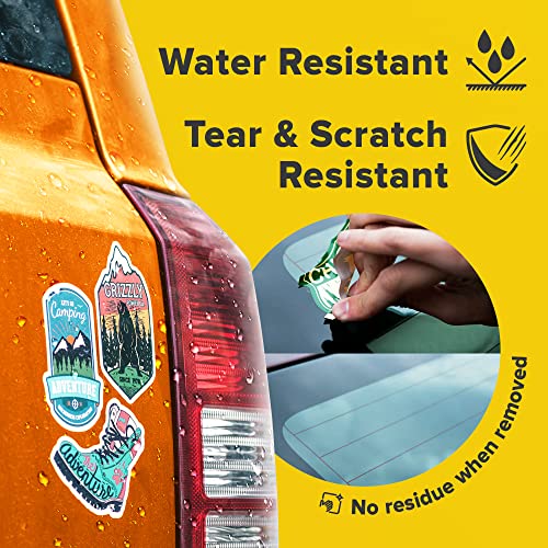 Glossy Vinyl Stickier Paper for Inkjet Printers - 20 Sheets